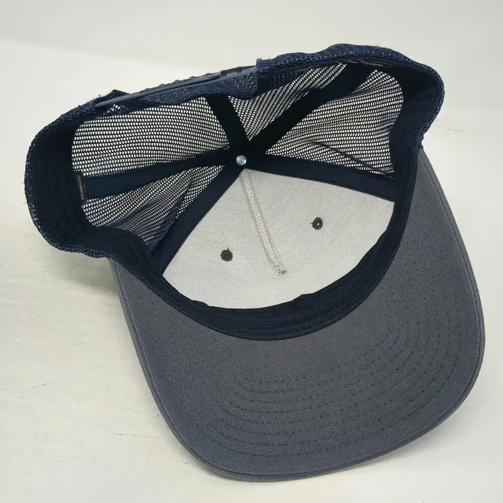 Richardson Trucker Hat Blue One Size ZND Temporary Fence Solutions Mesh Patch